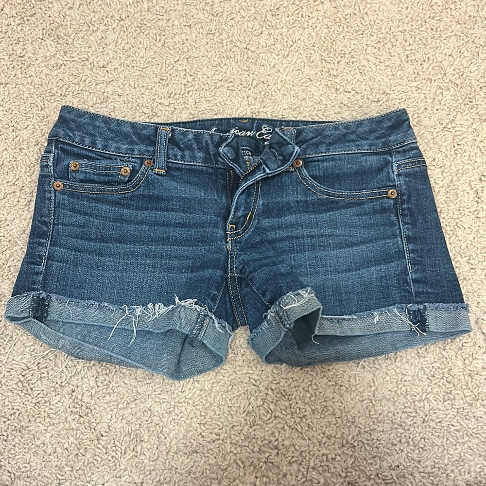 American Eagle Dark Wash Denim Shorts